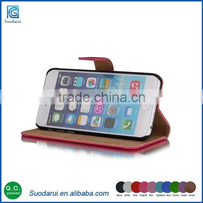 For iphone 7 wallet style leather flip case for apple iphone 7 Newest model
