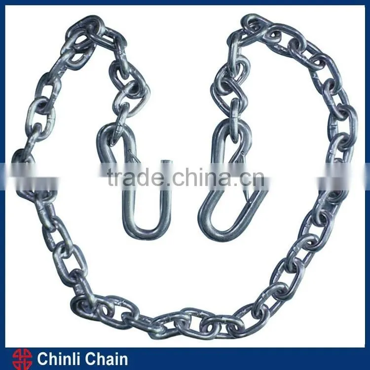 NACM1990 Standard Chain With Hooks,Trailler Safety Chain With S Hooks