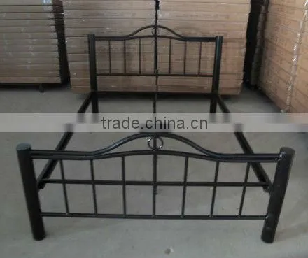 latest design curved double metal bed