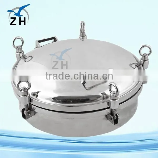 High quality food grade fuel tanker stainless steel manhole cover