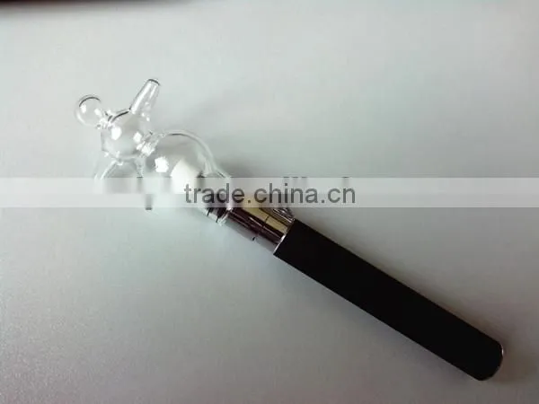 snowman glass atomizer for Christmas snowman wax vaporizer pen