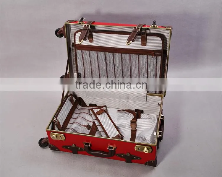New Style Classic Vintage Suitcase With Spinner Wheels
