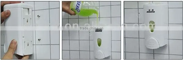New Arrival Wall Mount 400mL Durable Plastic Manual Decorative Foam Soap Dispenser (DS1524)
