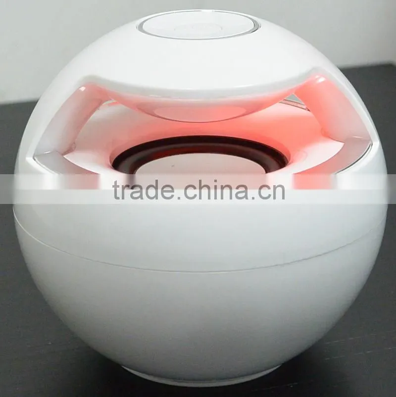 High class wireless bluetooth LED ball speaker with MIC handfree function