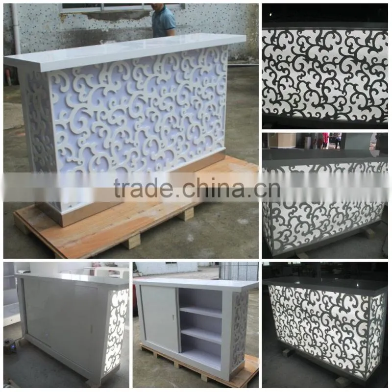 Solid Surface Bank Used Register Front Desk Small Workstation