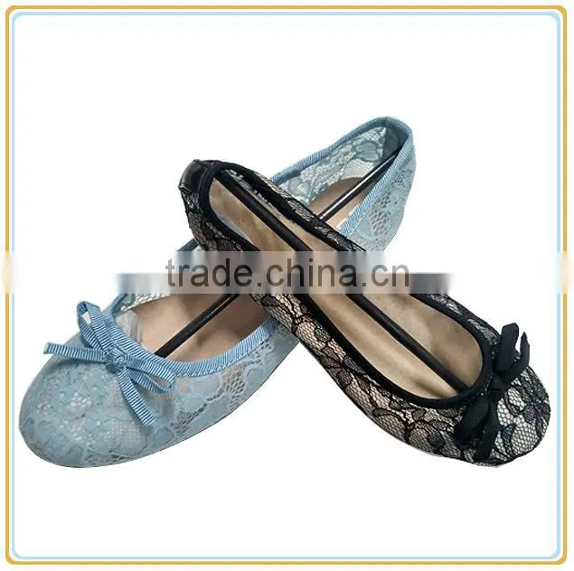 2015 new design girl sexy lace ballerina women soft sole no lace casual shoes