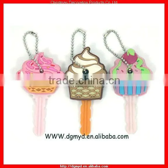 Double side 3D rubber PVC key toppers (MYD-0923)