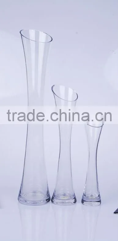 clear glass vase/ flower glass vase