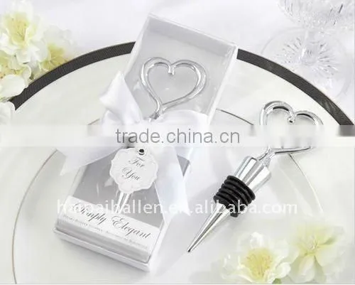 Star Design Wine Bottle Stoppers with ribbon gift box