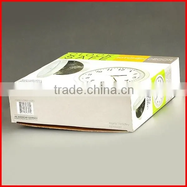 Professional corrugated paper clock box for safety