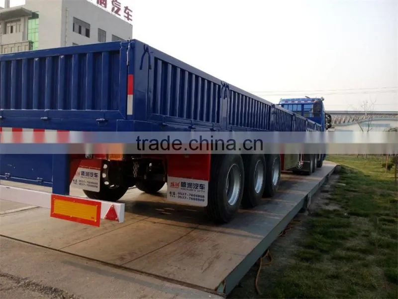 3 axles side wall semi trailer / bulk cargo truck trailers (twist locks are optional)