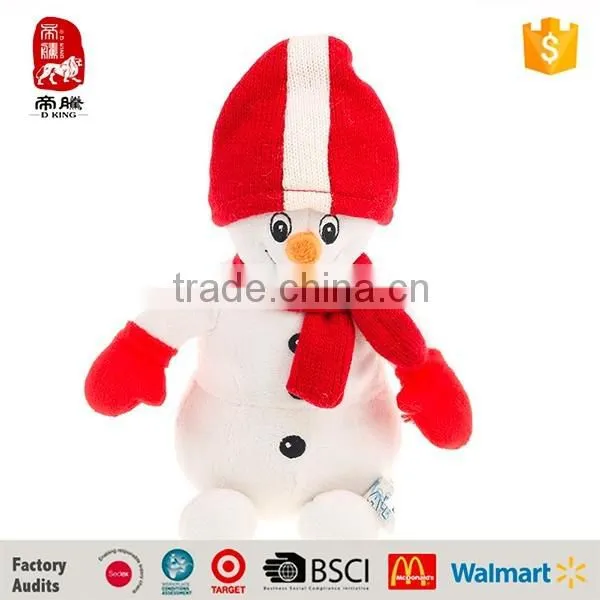Wholesale custom plush toys lovely Christmas snowman to send their children