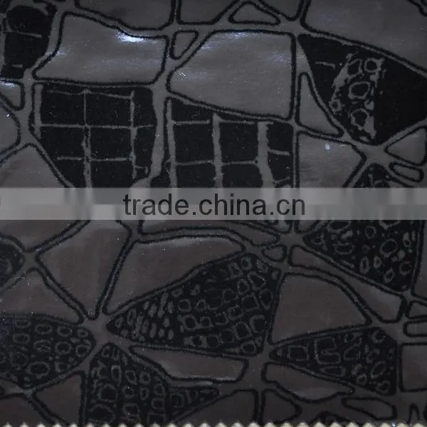 PU leather fabric material with suede surface