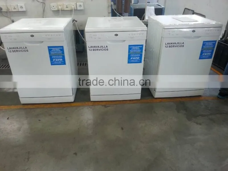Automatic vertical front loading freestanding dish washing machine with LED display