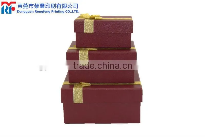 Luxuruy folding box with bowknot