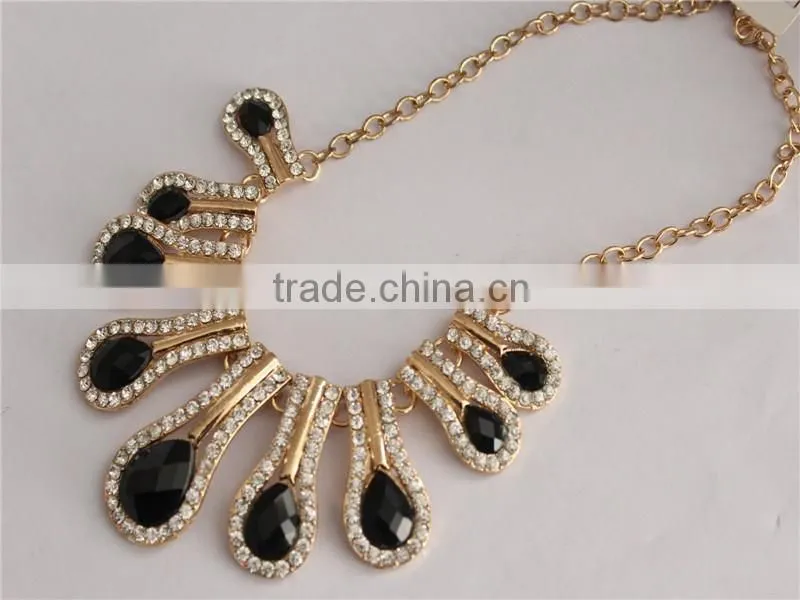 Fashion Charm Women necklace water drop metal Necklace Wholesale