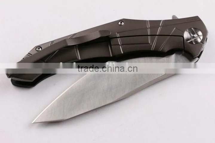 OEM outdoor G10 handle pocket knife with sanding surface