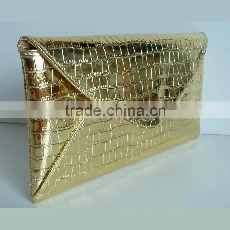 Croc pattern PU envelope bag