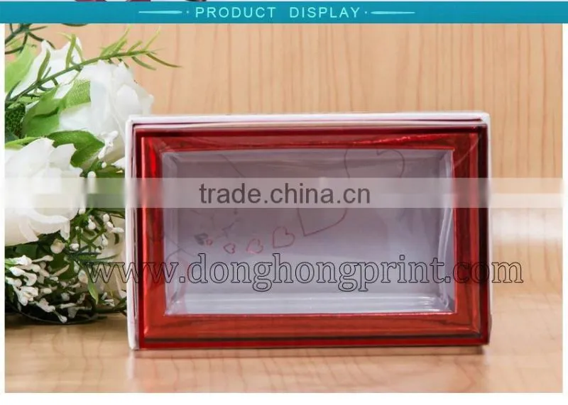 Design cake packaging box with clear lid