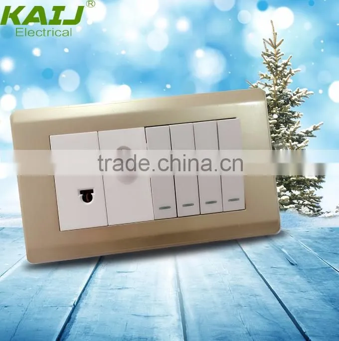 pakistan wall electrical 4 gang switch one satellite socket