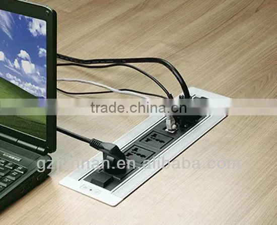 electric desktop electrical hdmi socket connector for conference