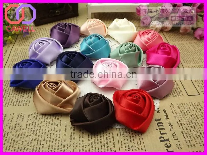 handmade satin rose bud