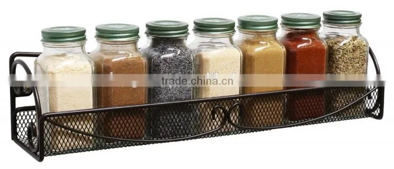 Bronze Wall Mounted 1-Tier Mesh Nail Polish Rack/Stand/Organizer