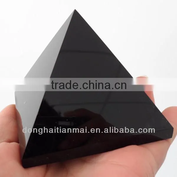 Natural Obsidian Crystal Pyramid Armenian Obsidian Rock Pyramid For Sale / Obsidian Pyramid for Meditation