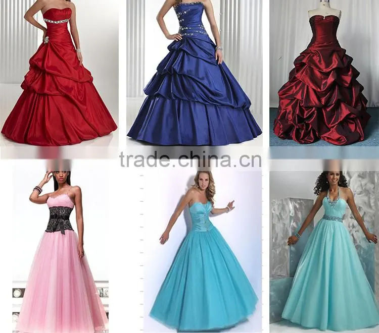 Wedding Quinceanedra Dresses Party Shiny Evening Dresses With Beads