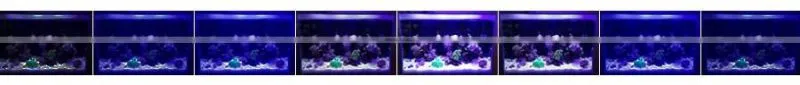 2PC Dimmable Full Spectrum 200W LED Aquarium Light Fish Tank Reef Coral Lamp, Wifi Remote Control
