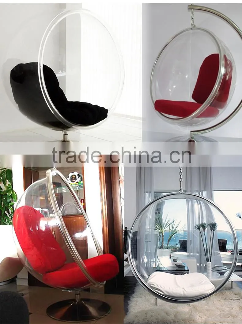 Eero Aarnio acrylic transparent hanging swing ball chair