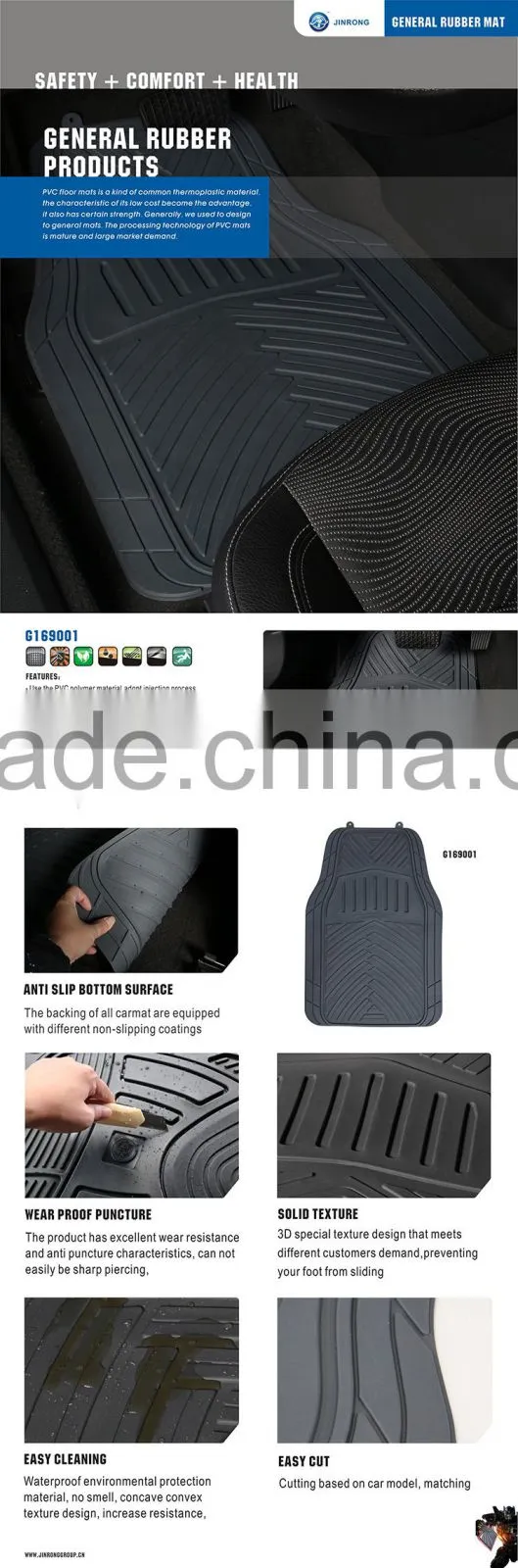 Direct factory of universal PVC car mat