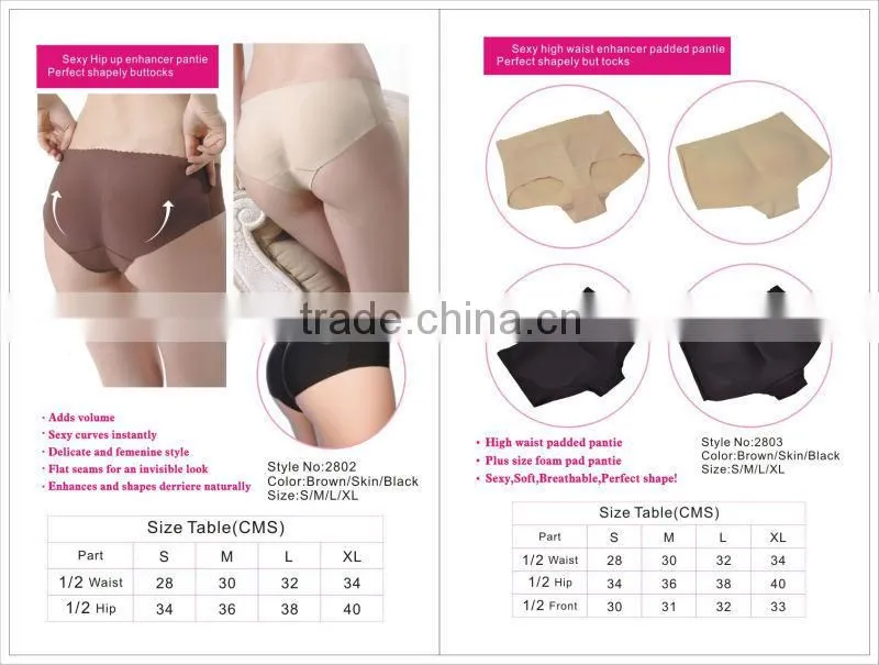 Seamless hip up panty , made of nylon and spandex, OEM orders accetable