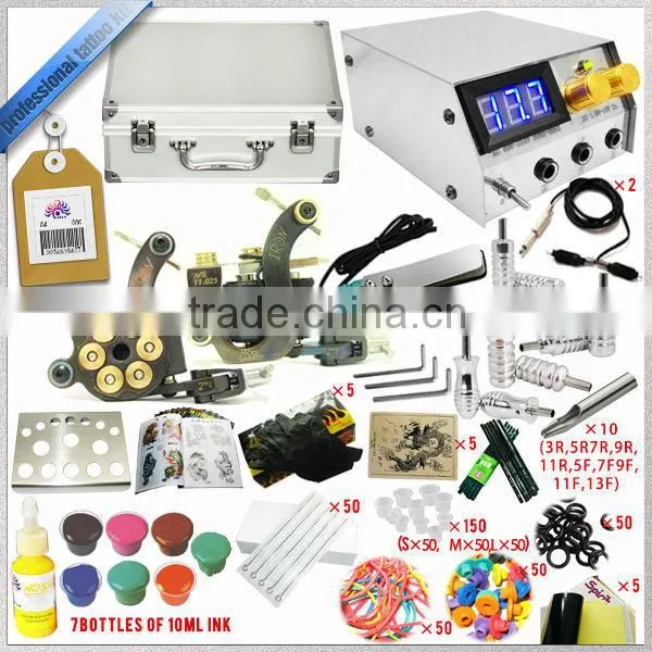 New COFFIN Digital Dual Machine Tattoo Power Supply Remote Control,LCD Tattoo machine