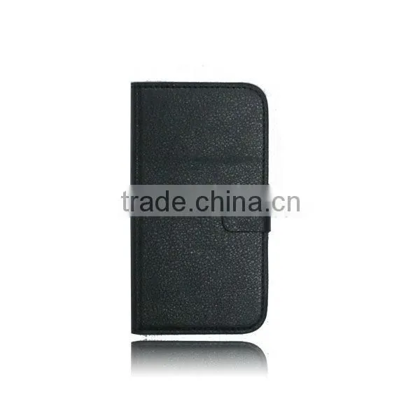 leather case for Pantech SKY Vega No.5 T100K with card slot and magnetic closure