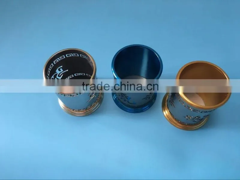 high quality office desktop accessories desk organizer metal mesh carved round desktop pencil holder