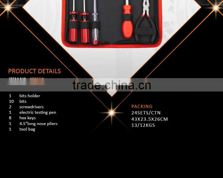 24pcs Promotional Hand Tool Bag Kit Set