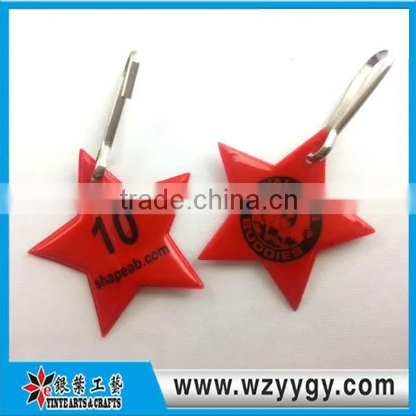 customized Reflective keychain light pvc phone charms