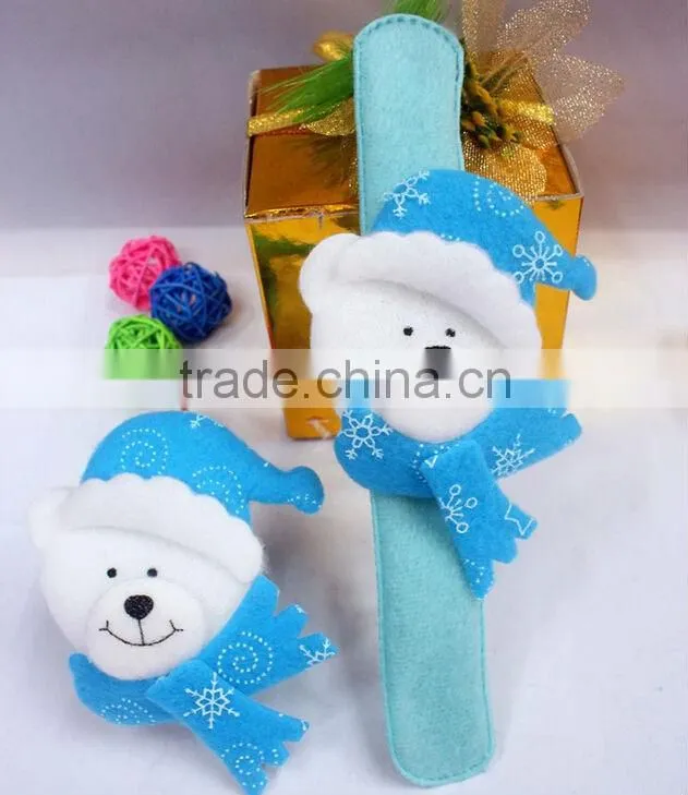 2014 Christmas Gifts Slap Christmas bracelets Wholesale, promotional christmas gift
