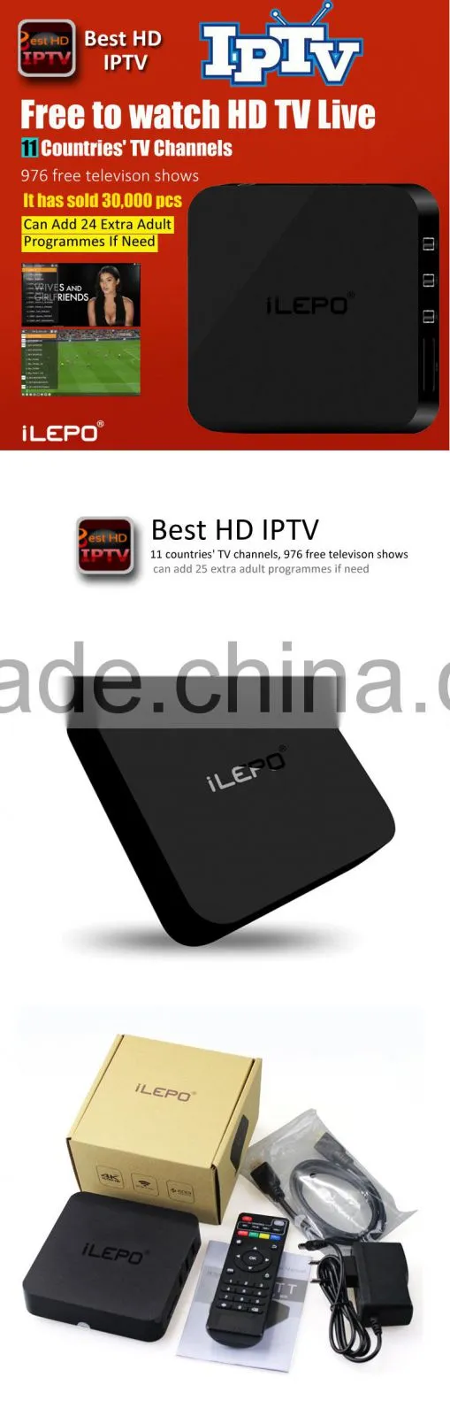 Adult tv channels android 4 4k2k output android iptv set top box