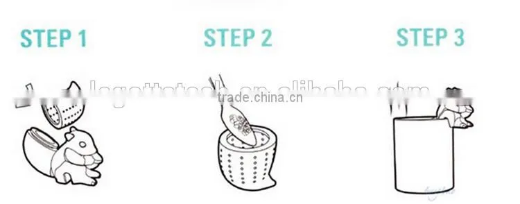 FDA LFGB approved silicone promotional novelty funny Tongue tea infuser