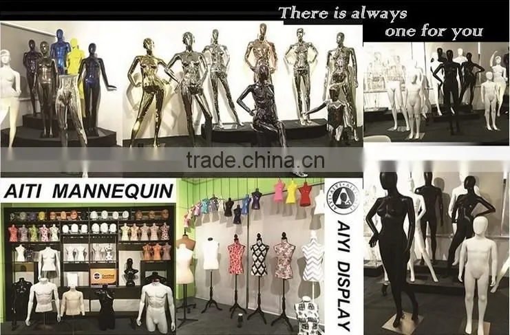 2016 size adjustable black glossy male mannequin
