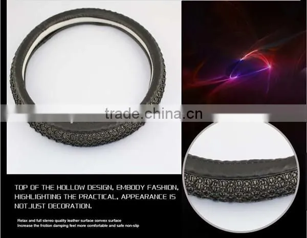 reliable quality steering wheel cover of beige