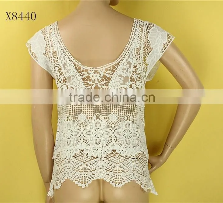 2016 Wholesale Hot Selling Girls Sexy Cool Summer Crochet Top