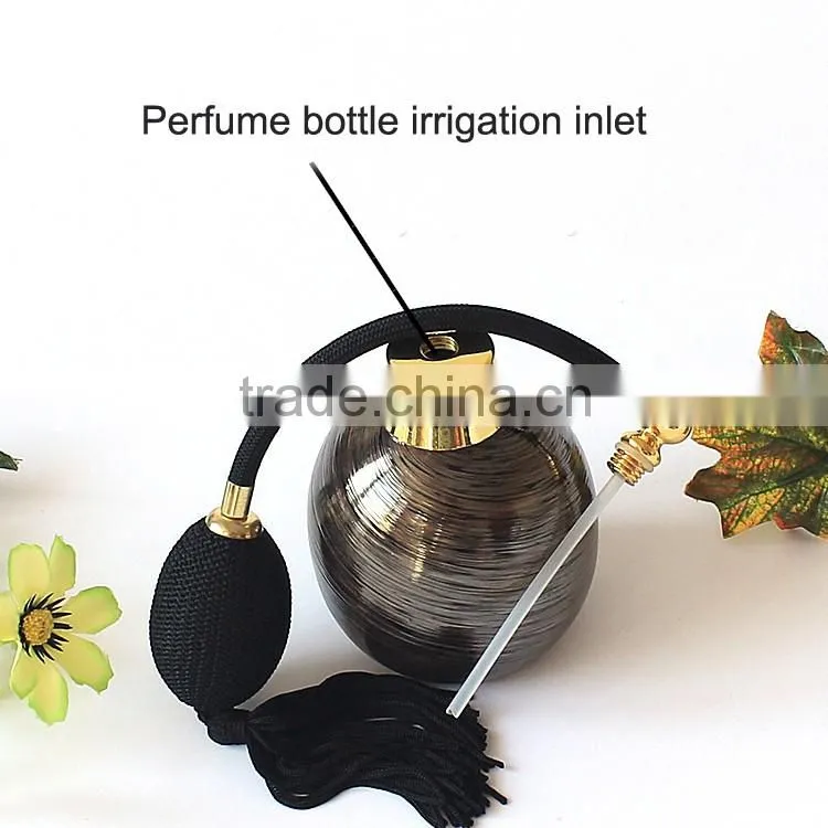 Wholesale unique design 100ml luxury airbag glass perfume bottle & Empty bottle with pump airbag atomizer spray