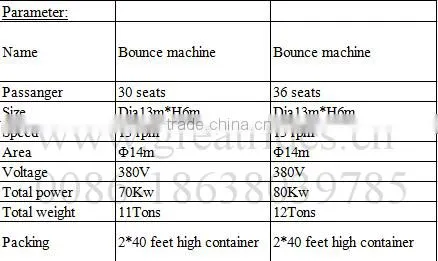 High quality Amusement Carnival Rides Bounce Machine For Sale