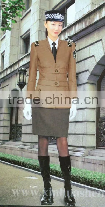 HOT selled classical polyester and cotton fabric security guard uniform