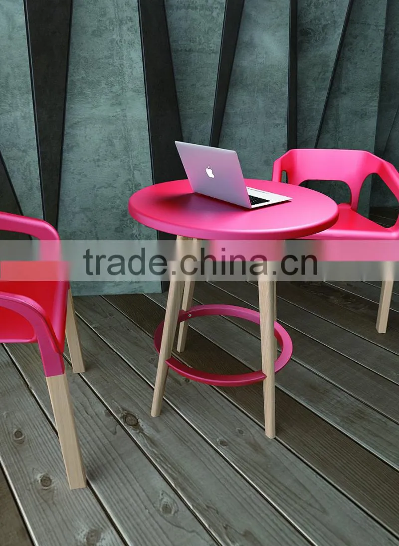 2015 best selling bar furniture wood legs high bar table
