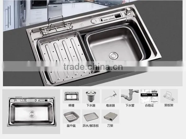 Single Bowl 304 Stainless Steel Kitchen Sink