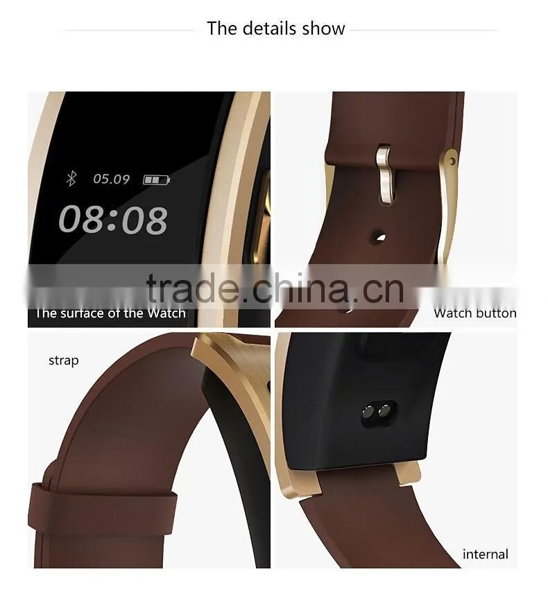 High quality new smartband CK11 with heart rate and blood pressure monitor fitness traker